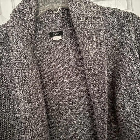 Heavy J.Crew Black & White Sweater w/Pockets and Wide Collar Size XS - Picture 5 of 8